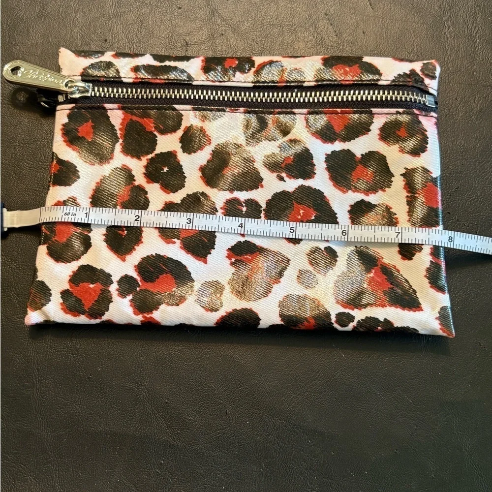 Brighton Leopard Print Wristlet - Red and Black